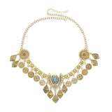 Kazakh Forehead Chain Silver Tassel Headband