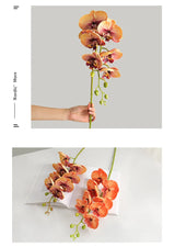 1 Stem Artificial Moth Orchid Butterfly Flower