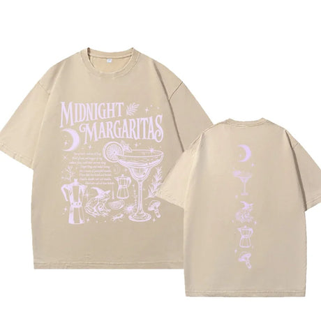 Vintage Washed Midnight Margaritas Cotton T-Shirt Practical Magic Tee