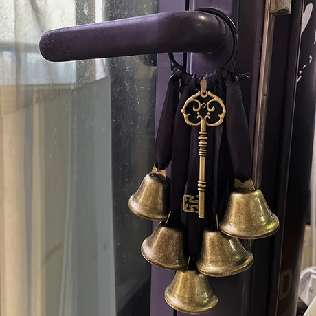 Iron Witch Wind Chimes Door Handle Decorative Bells Home Protection