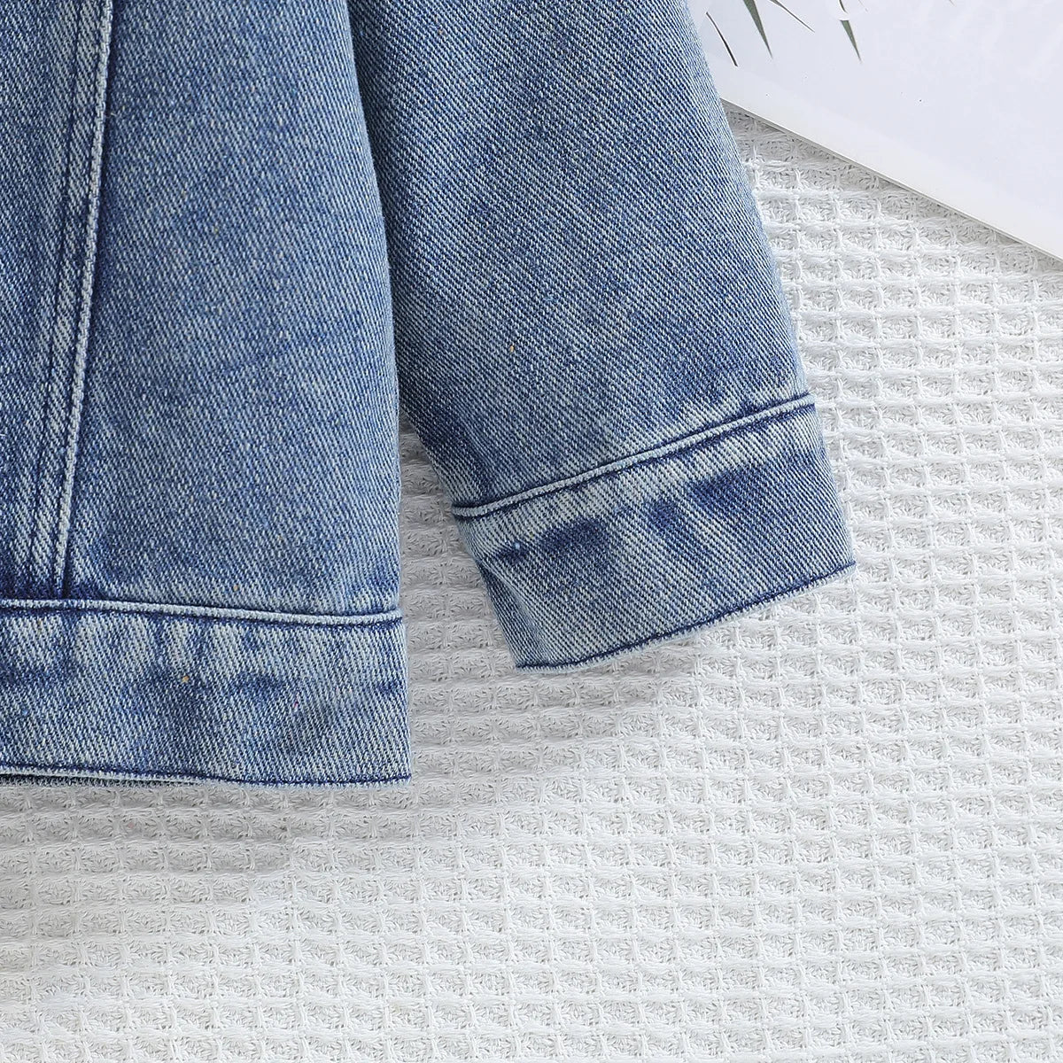 Cousin Crew and Sisters Letter Printed Denim Jackets for Girls