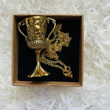 Horcrux Golden Chalice Pendant Necklace with Gift Box