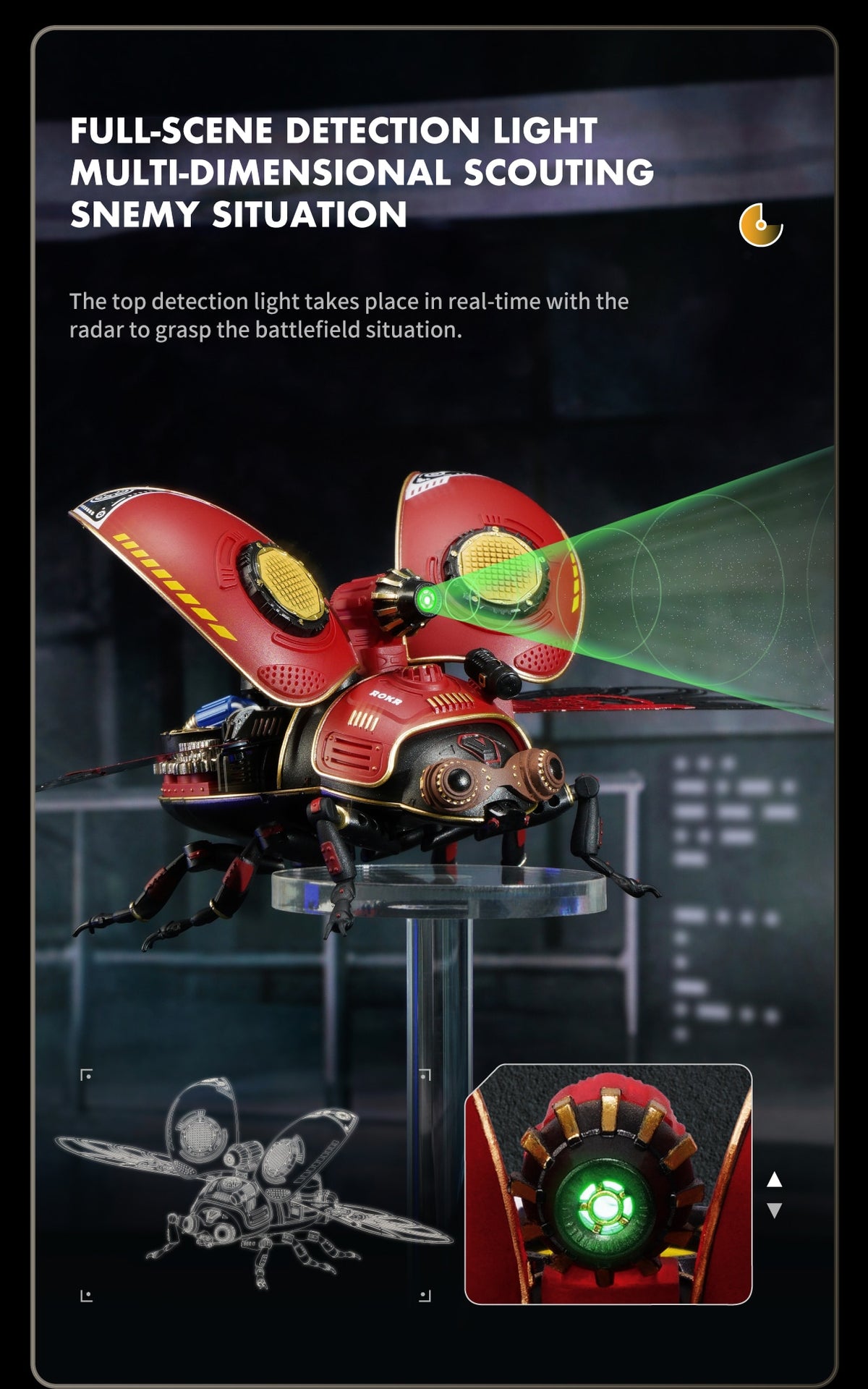 Biopunk Scout Beetle DIY 3D Model Kit