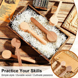 Wood Carving Spoon Blanks Carve Your Own Spoon Beech and Walnut DIY Wood Crafts Wood 5/10 PCS