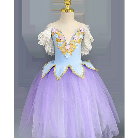 Fairy Tale Performance Ballet Long Tutu Dress Dance Costume