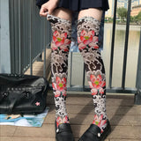 Floral and Fantasy Printed Stockings Long Socks