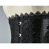 Palace Principessa Beaded Trim Steel Bone Black Lace Underbust Corset