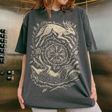 Fox Yin Yang T-Shirt Witchy Forestcore Tee