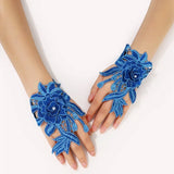 Flower Fairy Wrist Cuffs Embroidered Wristband Dance Accessories