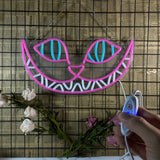 Cheshire Cat LED Neon Wall Art Halloween Decoration