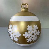 60cm Outdoor Christmas Inflatable Baubles PVC Giant Xmas Balls Decorations Toy Ball