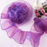 2Yards Ruffled Pleated Mermaid Fabric Gradient Organza Border for DIY Sewing Crafts
