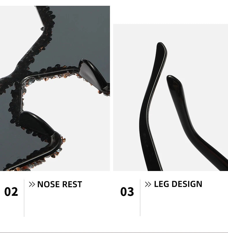 Dead Set Diamond Rock Star Sunglasses