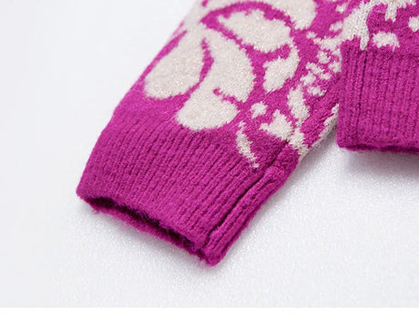 Tropical Winter Sweater Wool Mohair Blend