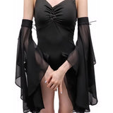 Long Tulle Detachable Sleeves