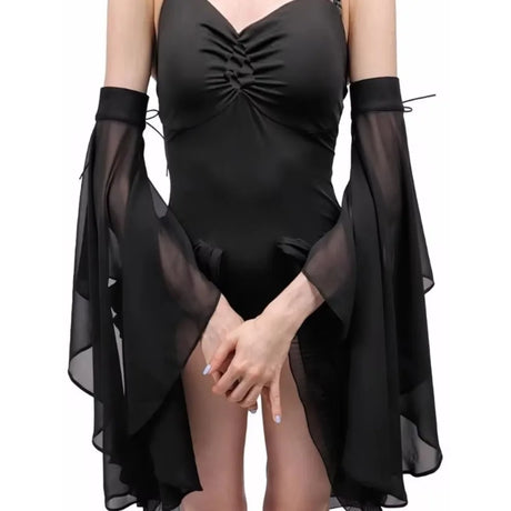 Long Tulle Detachable Sleeves