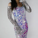 Glitter Gloves 70cm Long Gloves 26 Colours