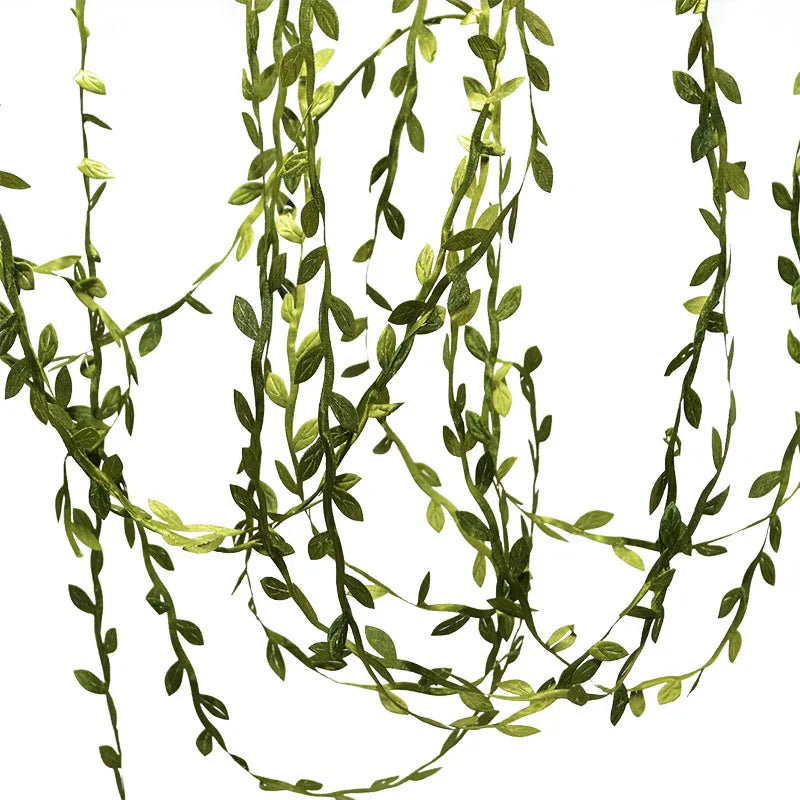 10 Meter Silk Leaf-Shaped Handmake Artificial Vine Leaves DIY Wreath Gift Scrapbooking Craft