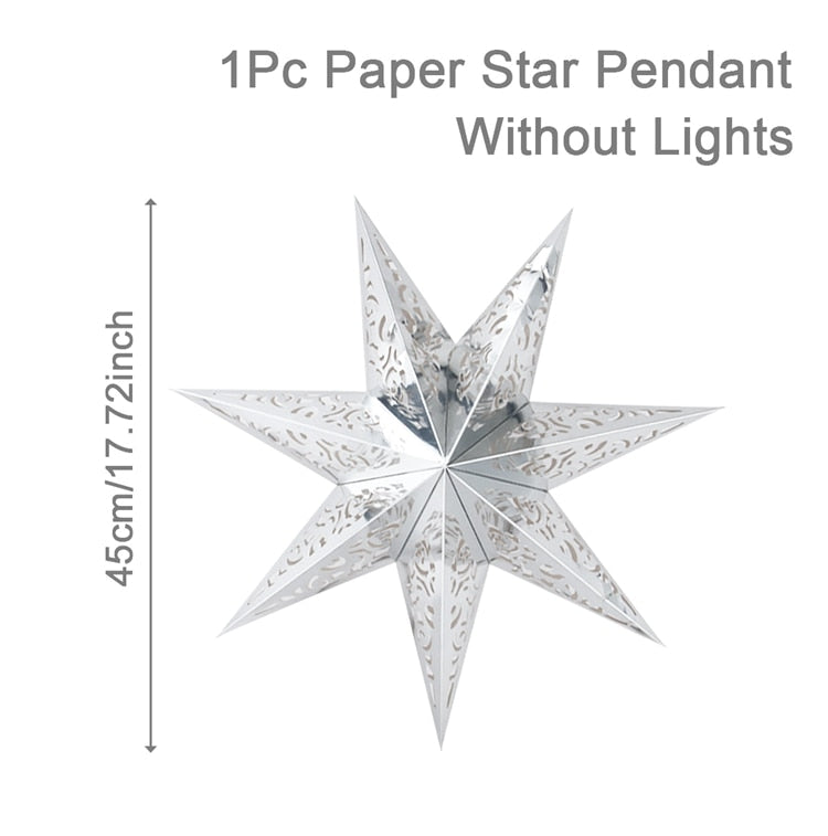 Paper Star Party Lantern Christmas Decorations