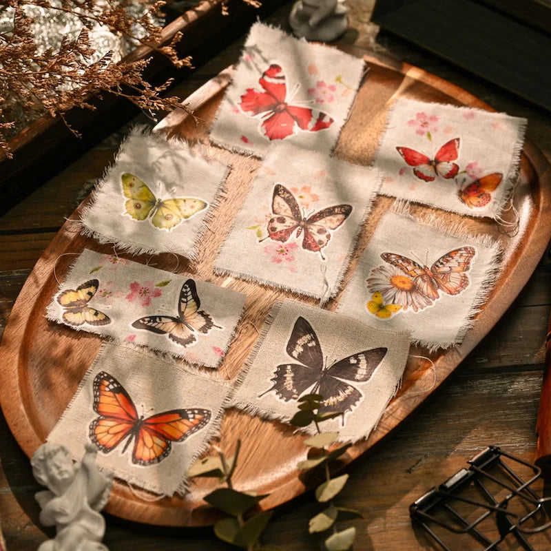 Vintage Big Butterfly RUB ON Transfer Stickers Scrapbooking DIY Craft Supplies Junk Journaling