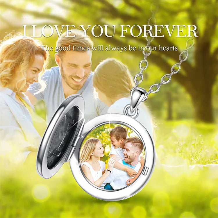 Tree Of Life Photo Locket Necklace 925 Sterling Silver