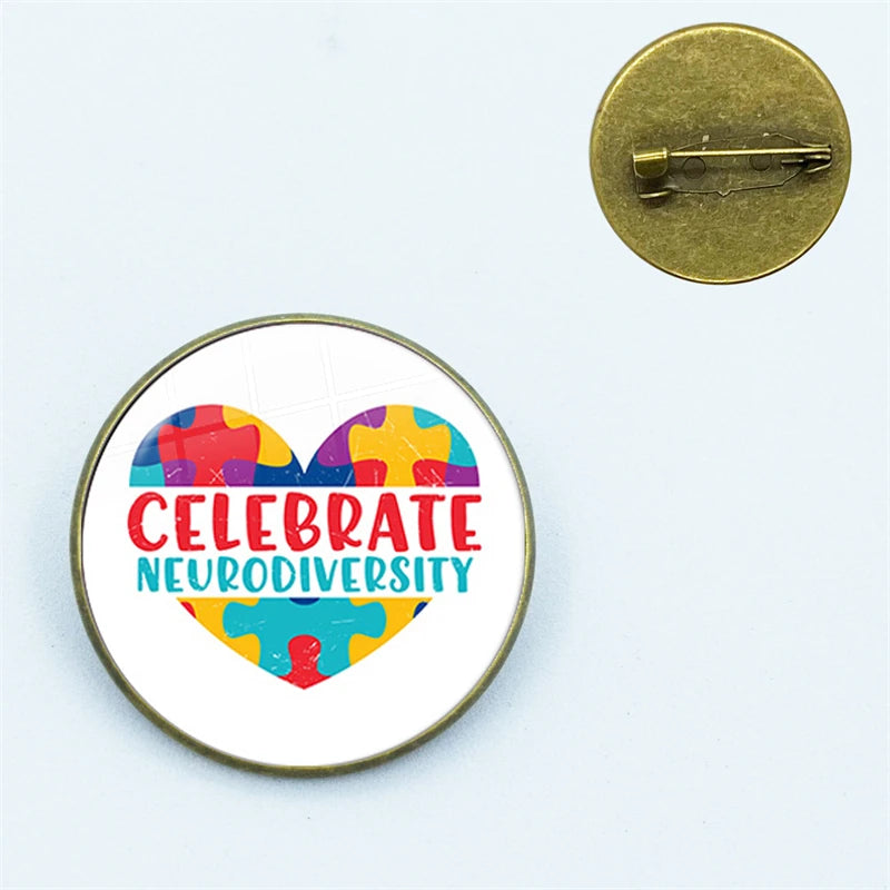 Neurodiversity Autistic Pins Badges