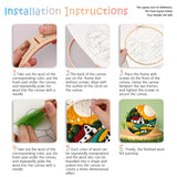 DIY Wool Felting Red Mushrooms Embroidery Kit Needle Wool Crafts