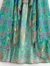 Nahlia's Wild Floral Print High Low Beach Boho Skirt