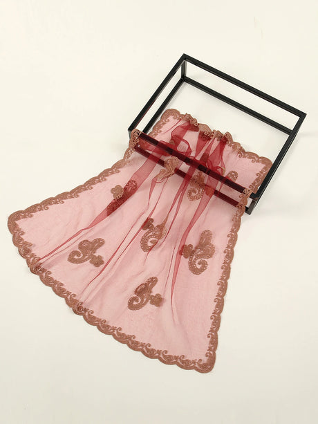 Lace Paisley Embroidered Square Bandana Scarf 23 Colours