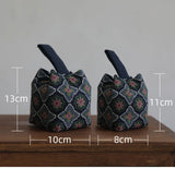 Padded Cotton Teacup Storage Bag Ceramic Glass Drawstring Bags Portable Organiser