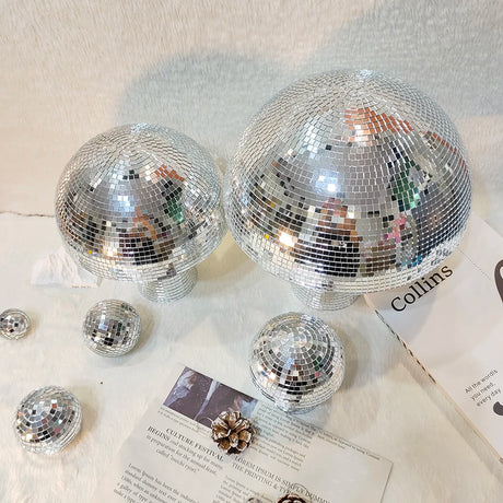 Mushroom Mirror Disco Ball Home Decor