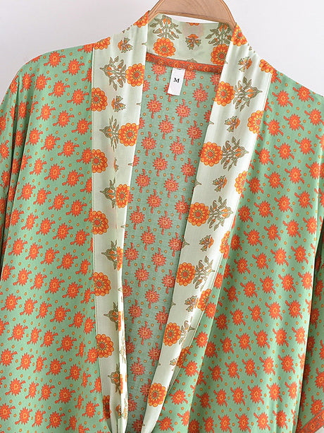 Marigold Boho Kimono Wrap Top