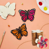 10pcs Butterfly Flower DIY Wooden Crafts Kids Projects