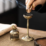 Brass Censer Incense Smoker Holder Bird House Ornaments Home Decor