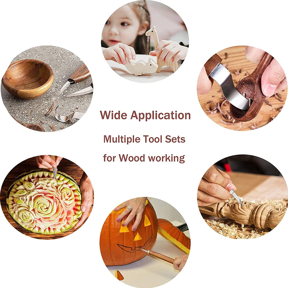 Wood Carving Tools Woodworking Hand Tool Sets DIY Woodcarving