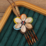 Handmade Beaded Leather Boho Necklaces