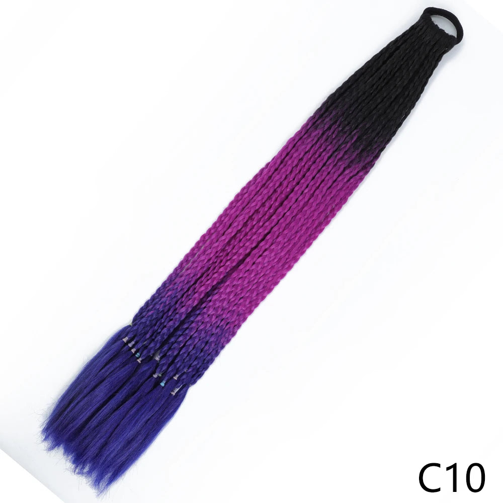 Long Braided Ponytail Hair Extensions 60CM