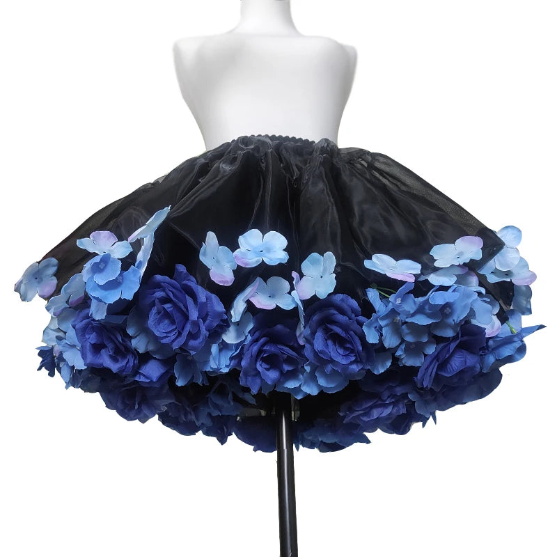Handmade Flower Bomb Lolita Petticoat Skirt