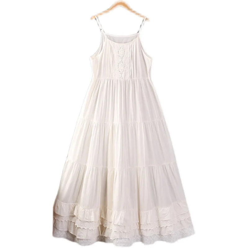 Tilly's Embroidered White Cotton Summer Dress