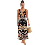 Island Graphic Summer Swimsuits Cover Up Pants Skirts Swimwear