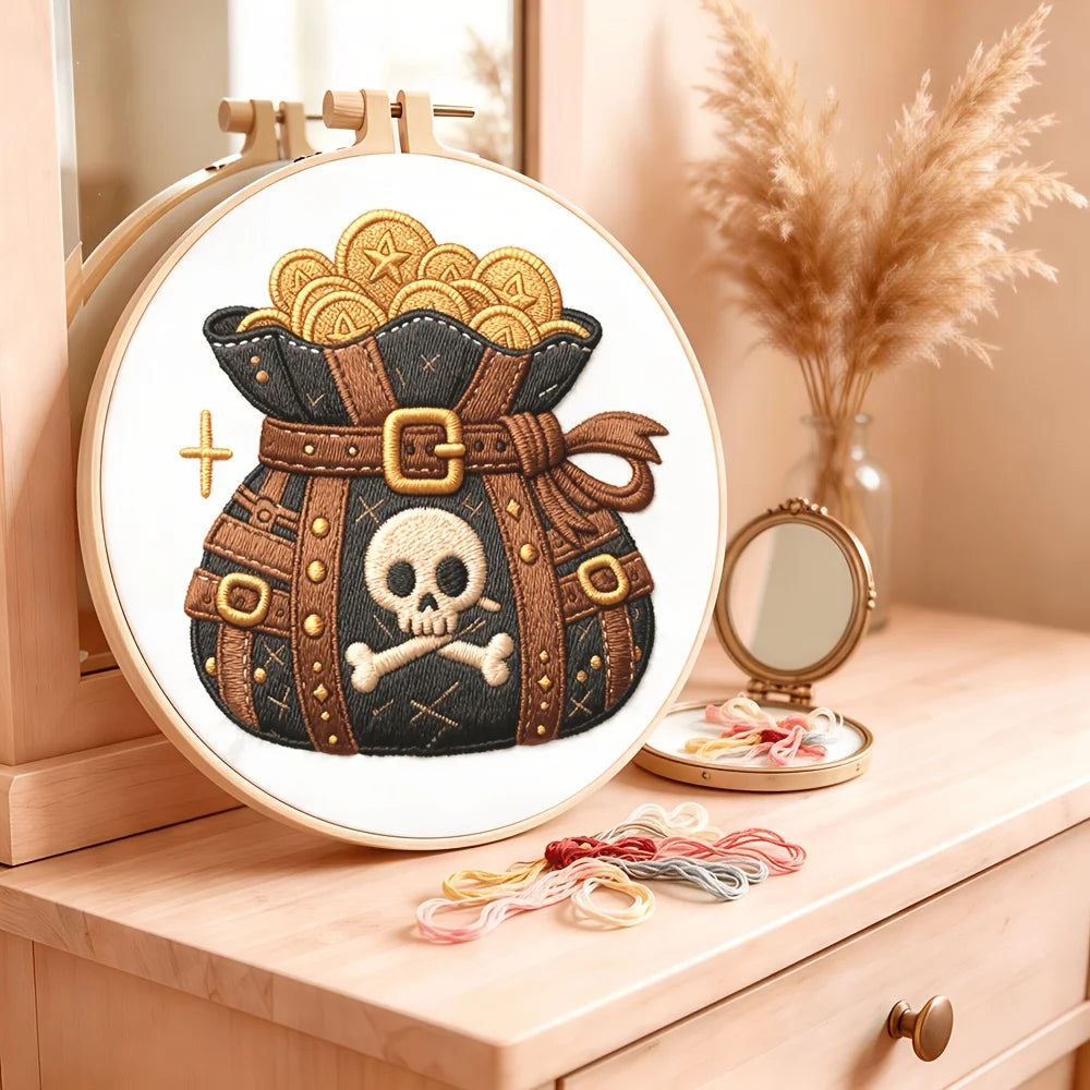 Pirate's Treasure DIY Embroidery Kit for Beginners