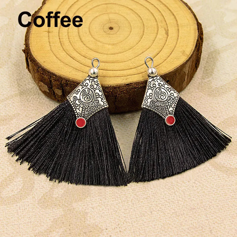 2/4/6Pcs Mini Craft Tassel Handmade Soft Silk Tassel for Earring Jewelry Making DIY Projects Keychain Bookmarks