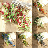 70CM Holly Branch Artificial Red Berries Christmas Ornaments DIY Xmas Decor