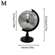 Rotating Mirror Ball Disco Globe Decor