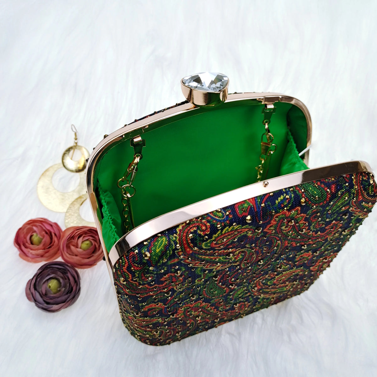 Paisley Wedge Flat Matching Shoes and Bags