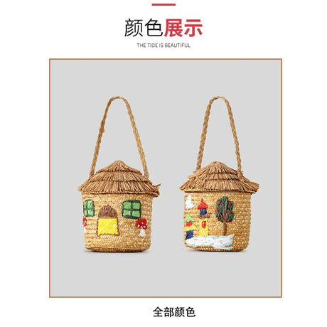 Handmade Paper Woven Cottage Handbags