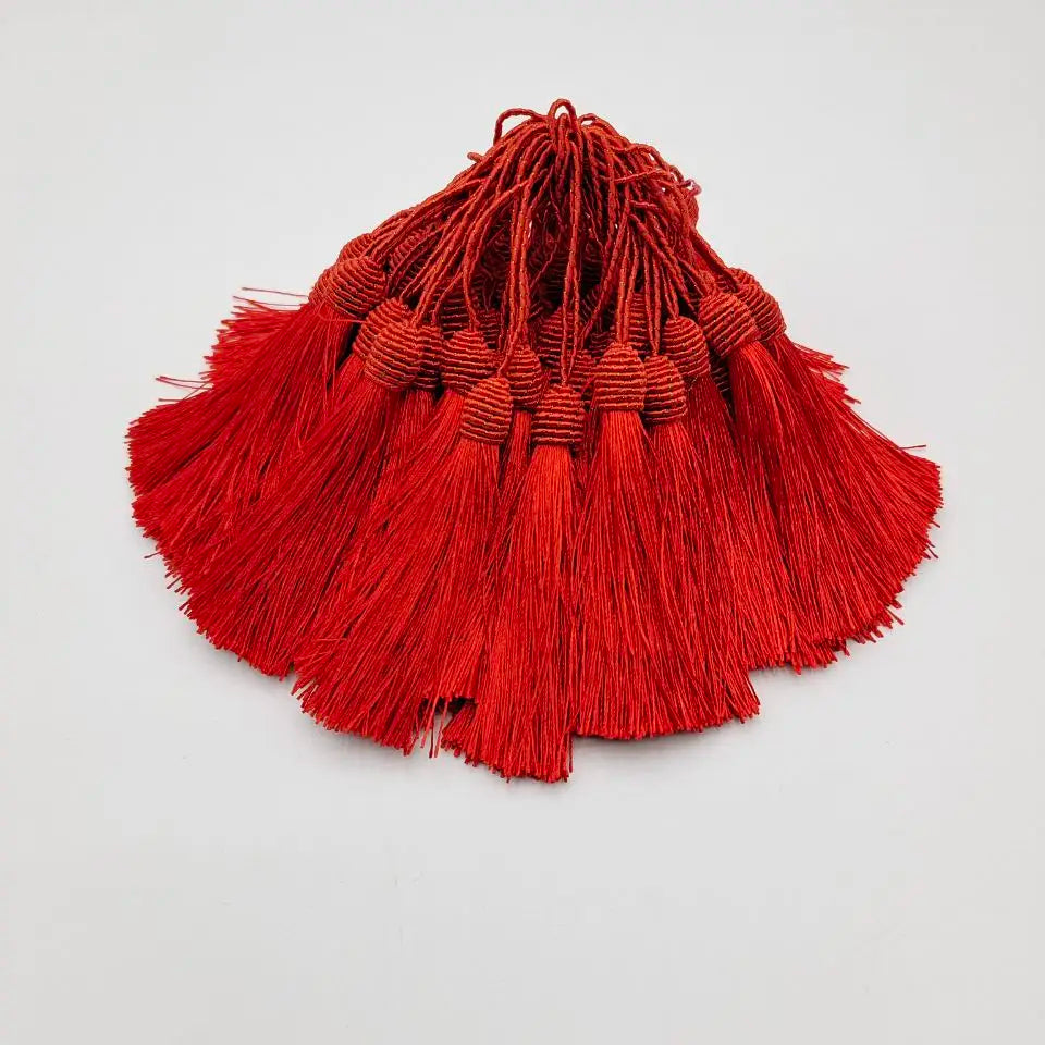 2-50pcs/lot 15cm Hanging Rope Silk Tassels Fringe Sewing Bang Tassel Trim Key Tassels for DIY Embellish Curtain Accessories