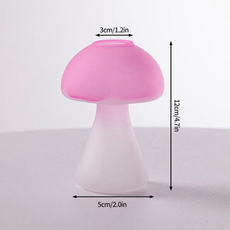 Mushroom Glass Vase Plant Hydroponic Terrarium Vase