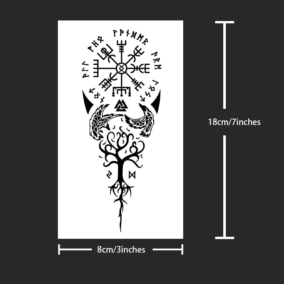 Ancient Symbols Temporary Tattoo