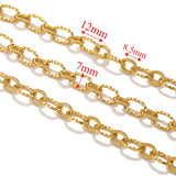 1meter PVD Gold Plated Stainless Steel Thick Large Heavy Chains Necklace Bracelet DIY Jewellery Making Finding